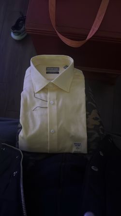 New Men’s Michael Kors Dress Shirt Yellow