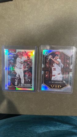 JJ Wetherholt Topps Chrome RC & Bowman Chrome VIP Card Lot