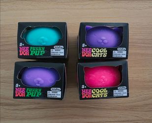 New NeeDoh Funky Pup, Cool Cats - $18 each