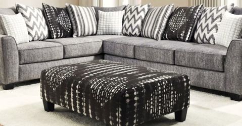 Stonewash Gray Sectional Sofa