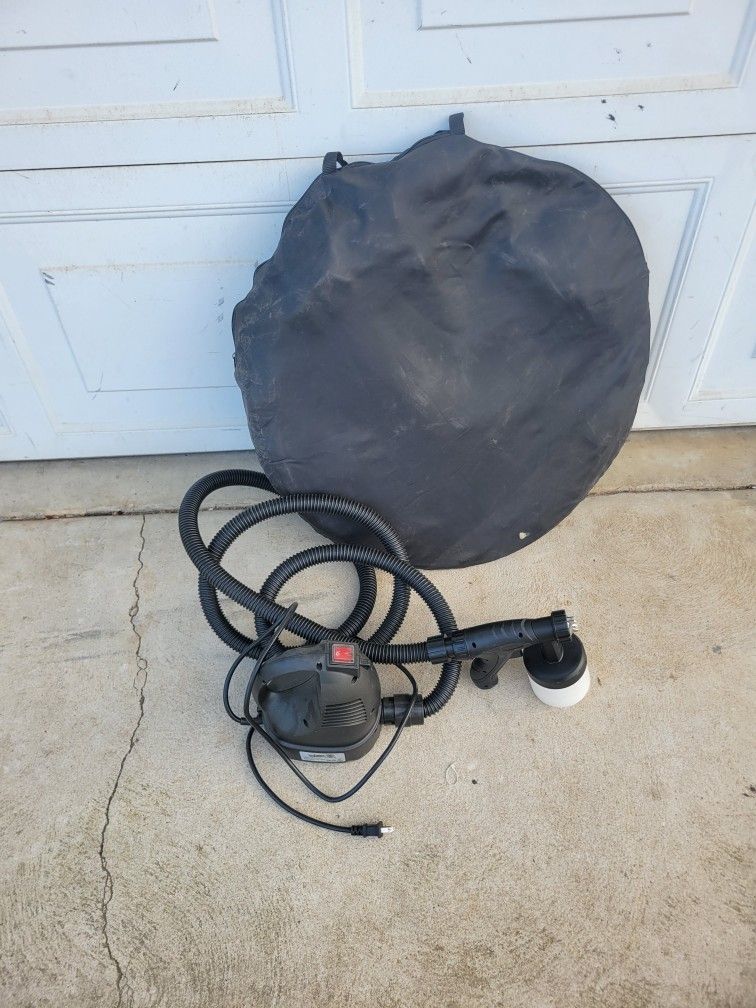 Tan sprayer and tent!