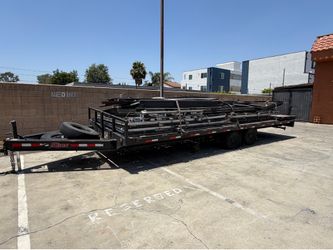 24ft Trailer bed with pullout ramp