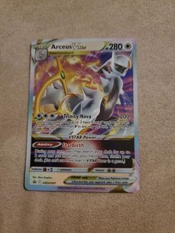 Pokemon Arceus V Star shiny card