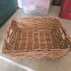Large Rectangle Wicker Basket 
