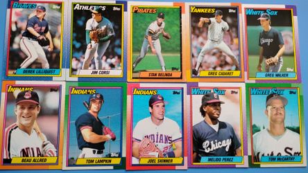1990 Topps Baseball Cards Lot of 10