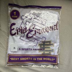 Eric Emanuel EE Basic Shorts White Silver New XXL 2XL
