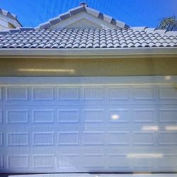 New In Package, Two Car Garage Door With Smart Opener!!