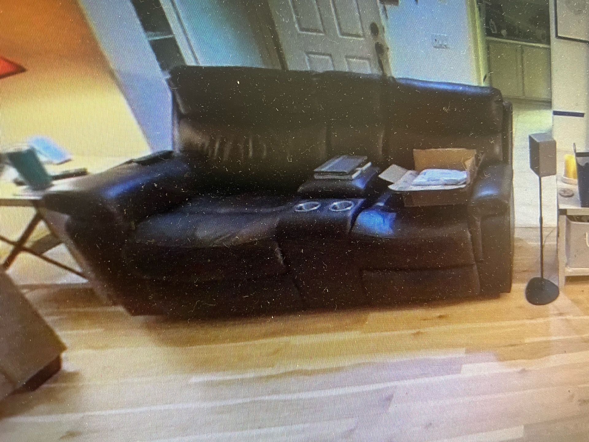 Boyhill leather love seat