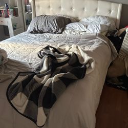 Queen Frame With Mattress 