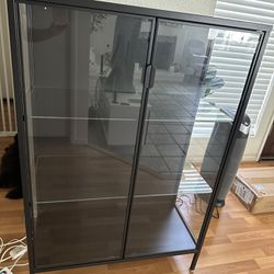 Glass Cabinet with Shelves