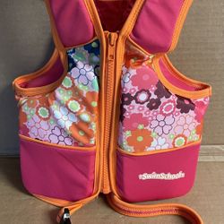 Kid Swim School Girls 2-4 yrs Max 33 lbs Life Jacket 
