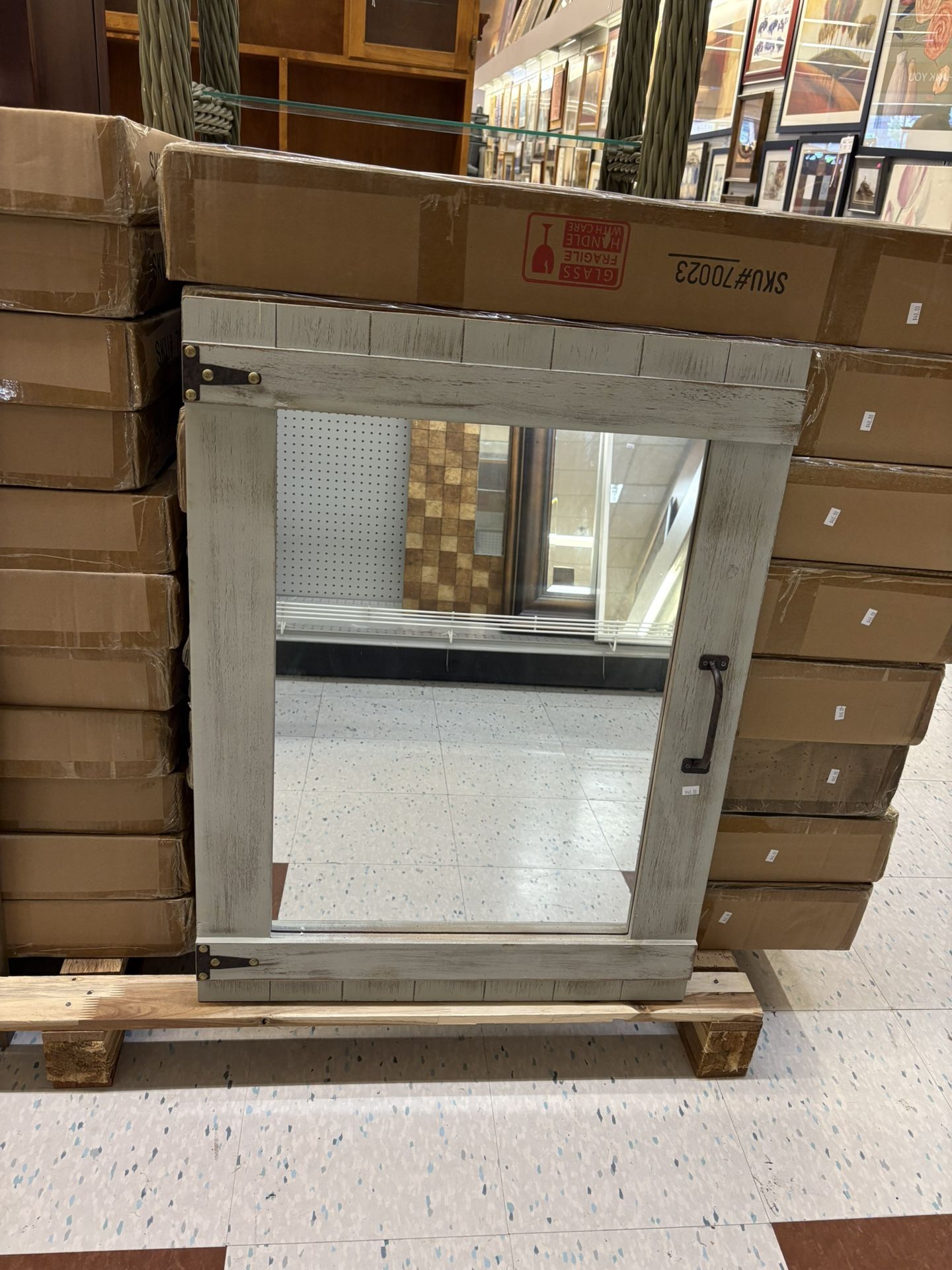 Brand New ‘Weathered Barn’ Mirror
