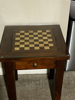Solid Wood Chess/Checkers Table