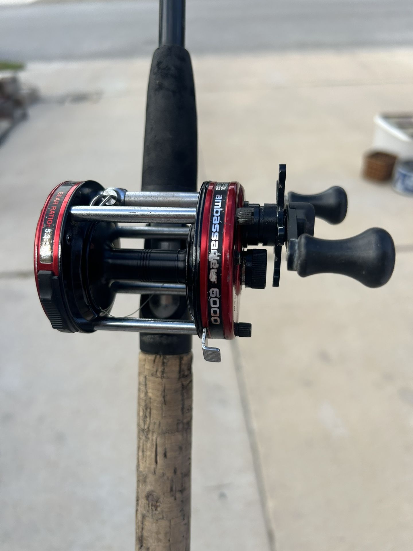 Abu Garcia Ambassadeur 6000 fishing reel and Rod