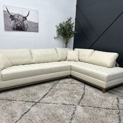White Sectional Couch - Free Delivery