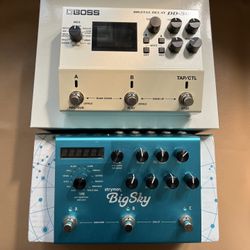 Boss DD-500 Digital Delay and Strymon Big Sky Combo