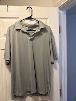 Men's Gray Heather light weight Polo Shirt