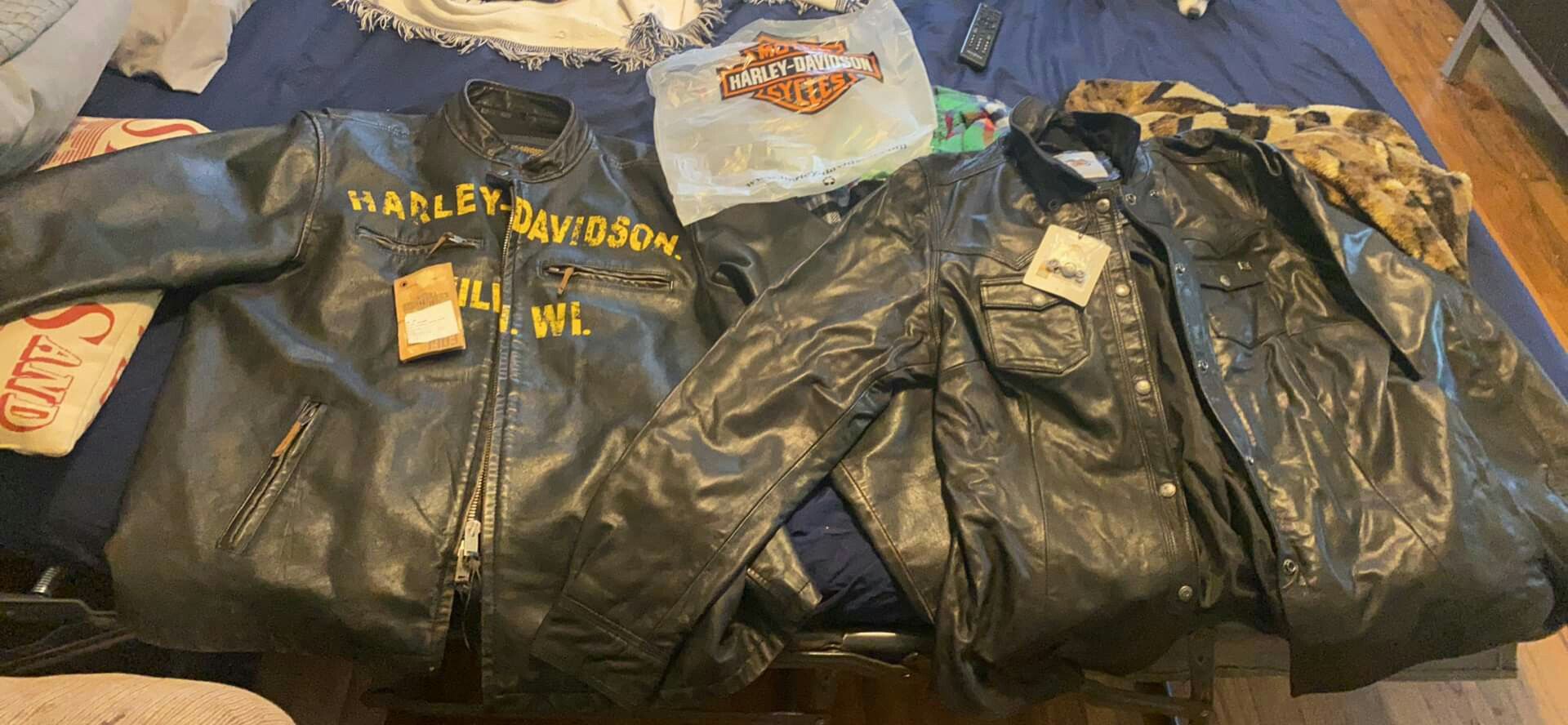 Womens and mens harley Davidson leather jackets