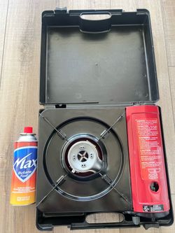 Compact portable butane gas stove