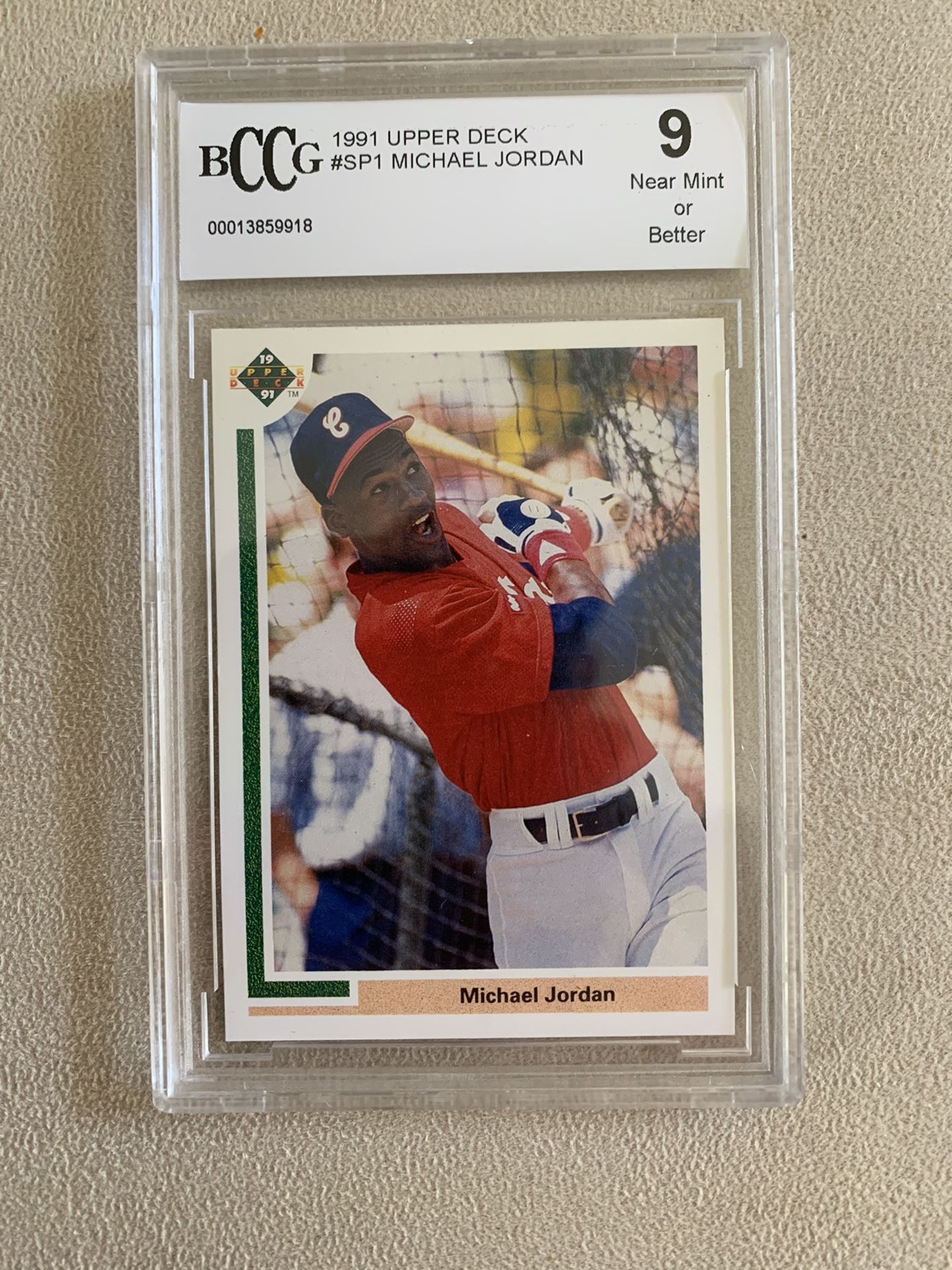 Michael Jordan Graded 9 Upper Deck Card