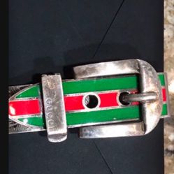 Gucci  Buckle Money Clip Sterling Silver + Enamel Made In Italy