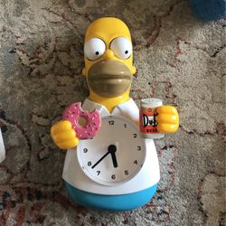 Simpsons Homer Wall Clock 