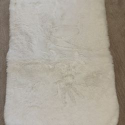 White soft bathmat 