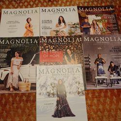 Lot of 7 Magnolia Journal Magazines 