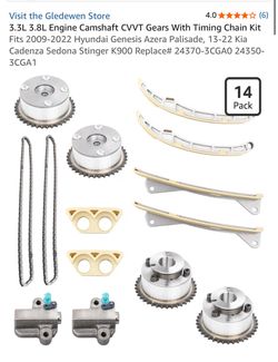 3.3L 3.8L Engine Timing Chain Kit Genesis Azera Palisade Sedona Stinger K900