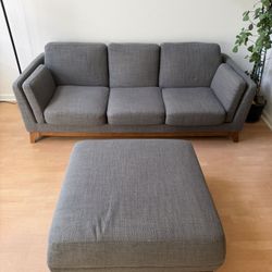 Article Ceni Sofa + Ottoman – Gray