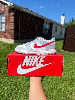 Nike dunk smoke grey crimson size 7