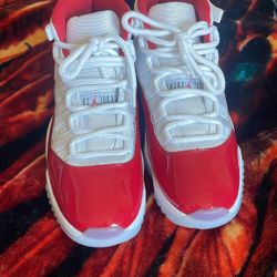 Cherry Red Jordan 11s (7.5)