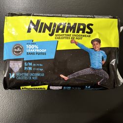 new Ninjamas- Nighttime Underwear for boys size small