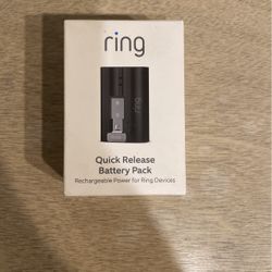 Ring Quick Release Battery Pack