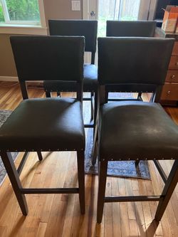 Dark Grey Bar Chairs x 4 Free
