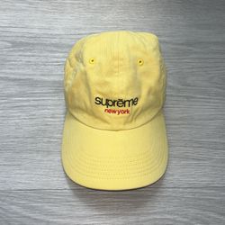 Supreme New York Yellow Adjustable Hat