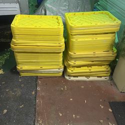 Huge lot of plastic lids (covers) for totes (bins). Free!!!