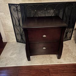 Excellent shape Decorative solid Wood night stand/ end table  32” l, 16” w, and 24” h