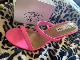 Neon pink steve madden 👠