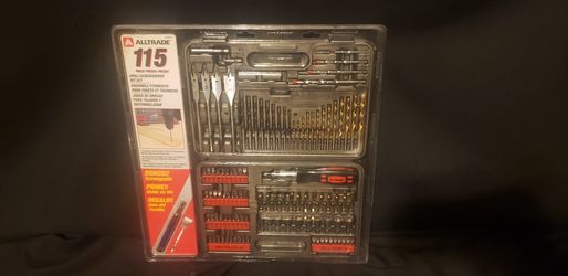 115 Piece Drill Bit Screwdriver Set