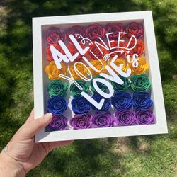 Custom Gift, LGBTQ+ Shadow Box, Gift Box