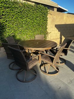 Patio table and chairs