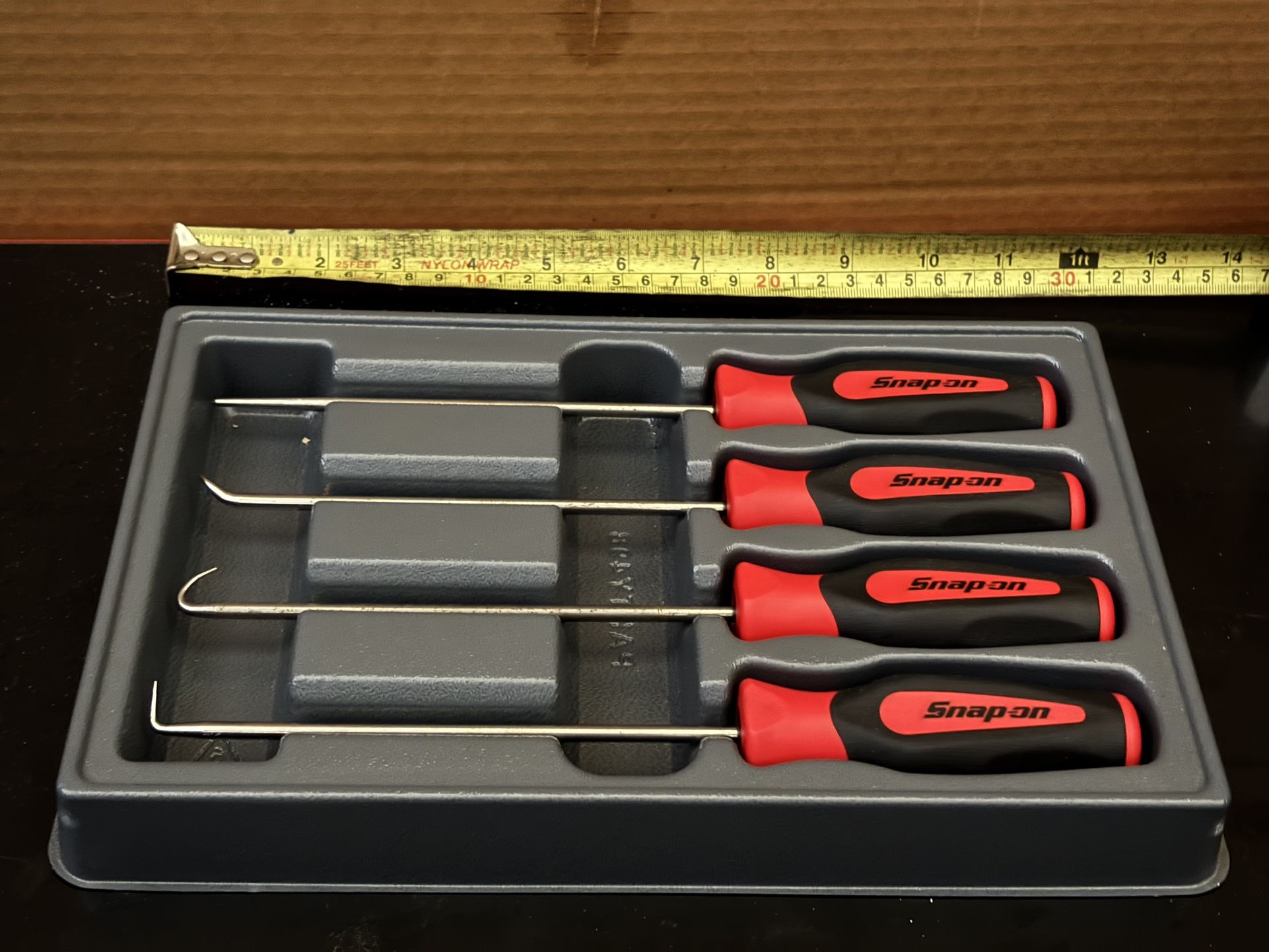 Snap-on Tools 4 pc Instinct® Heavy-Duty Pick Set (Red)