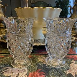 Marquis Lead Crystal Candle Holder Used Once Made In Czech Republic