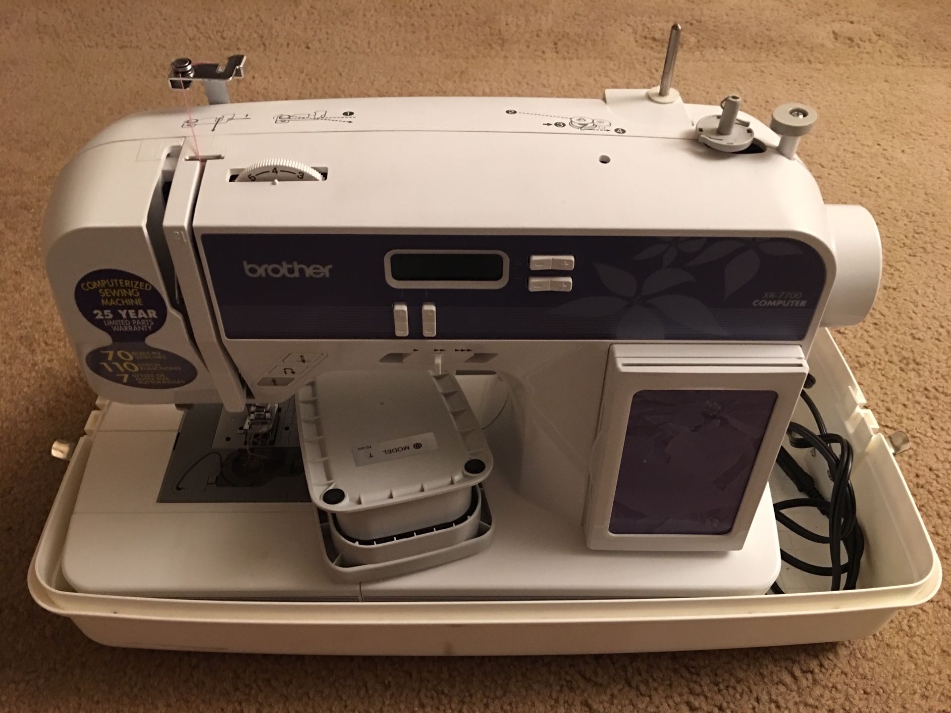 Brother XR7700 Computerized Sewing Machine 70 BuiltIn Stitches 110
