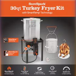 Sure Spark 30 Quart Turkey Fryer Kit.  Make Me An Offer That I Cannot Refuse
