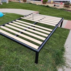 Full Frame Bed And Small End Table