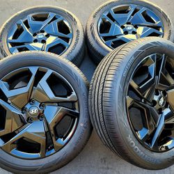 20” Hyundai Palisade Santa Fe new gloss black wheels & tires 