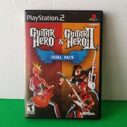 Ps2 Guitar Hero&Guitar Hero 2 Dual Pack Good Condition  [Available Today] 