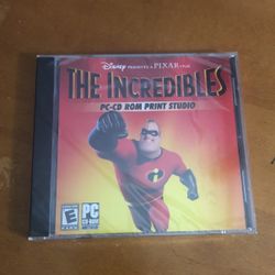 The Incredibles PC-CD Rom Print Studio Walt Disney Pixar Computer Software